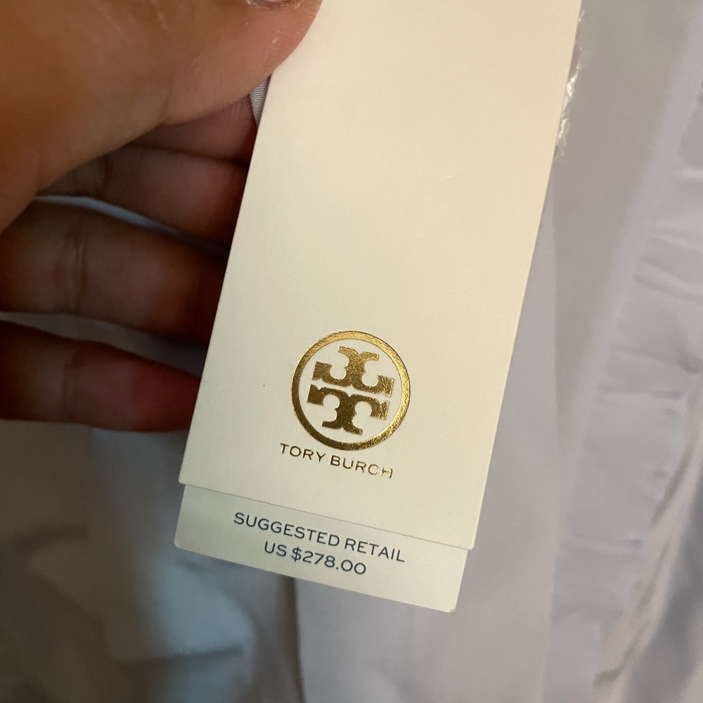 NWT Tory Burch Ruffle shell top - Picture 4 of 4